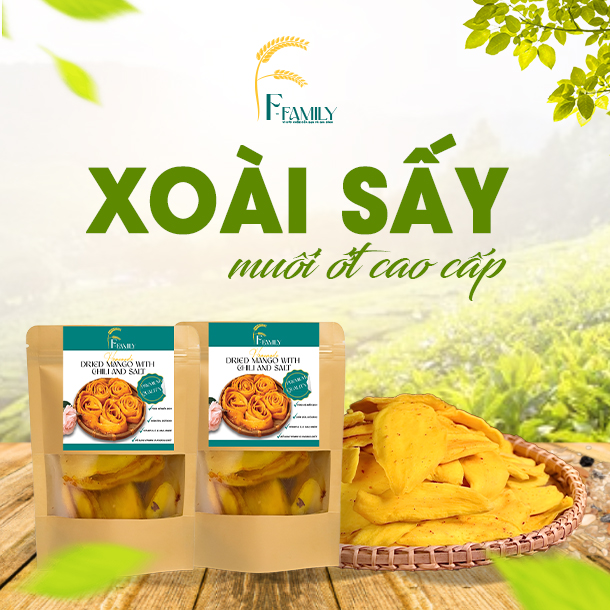 XOÀI SẤY DẺO MUỐI ỚT ĐẶC BIỆT 500GR